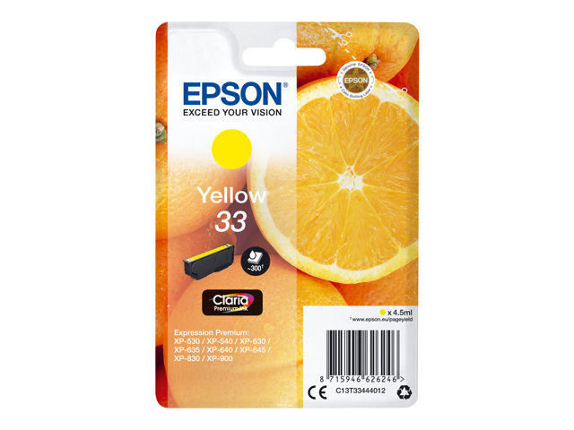 Epson 33 - yellow - original - ink cartridge