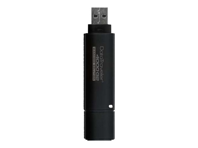 Kingston DataTraveler 4000 G2 Management Ready - USB flash drive - encrypted - 32 GB - USB 3.0 - FIPS 140-2 Level 3 - TAA Compliant