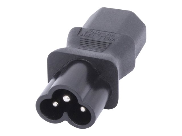 IEC C6 (CLOVERLEAF) TO IEC C13 ADAPTER