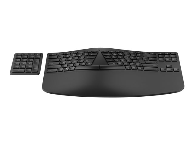 HP 965 - keyboard and keypad set - 2-zone layout, separate numpad, low profile key travel, multi-device compact - QWERTY - UK - black Input Device