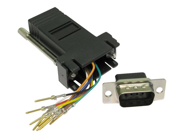 DB9 M-RJ45 F MODULAR ADP-PUSH PINS 0