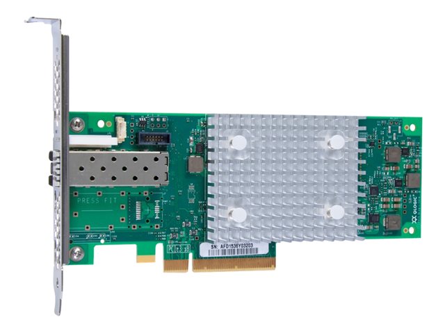 Lenovo ThinkSystem QLogic QLE2740 - Host bus adapter - PCIe 3.0 x8 low profile - 32Gb Fibre Channel SFP+ x 1 - for ThinkSystem SD530, SR630, SR650, SR850, SR860, SR950