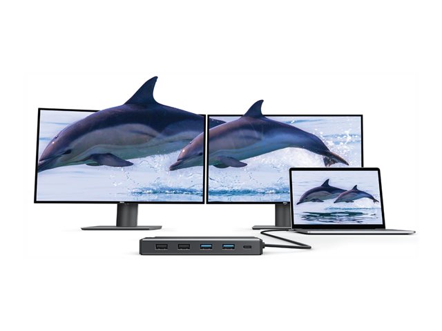 ALOGIC MV2 - docking station - USB-C - VGA, 2 x HDMI - 1GbE
