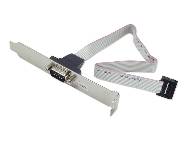 Lindy PC Back Plate Serial Adaptor - serial panel - DB-9 to 10 PIN IDC