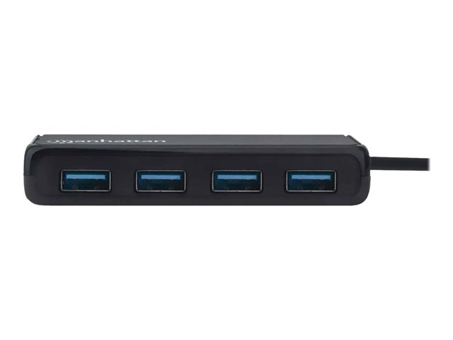 USB-A 4-PORT HUB USB 3.0- BUS POWER BLACK