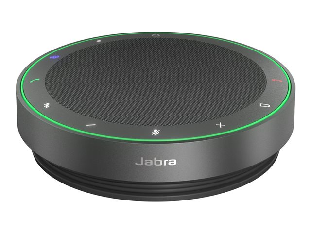 Jabra Speak2 75 MS - Speakerphone hands-free - Bluetooth - wireless - USB-A, USB-C - dark grey - Certified for Microsoft Teams Rooms, Optimised for Microsoft Teams, Microsoft Swift Pair Certified