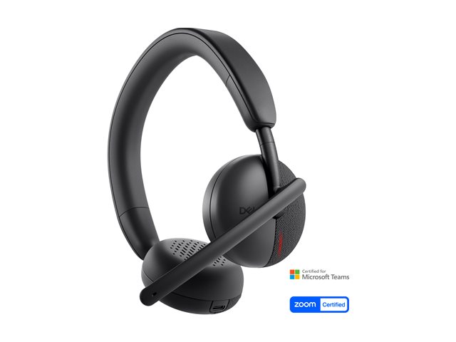 Dell Wireless Headset WL3024 - Headset - on-ear - Bluetooth - wireless - Certified for Microsoft Teams, Zoom Certified