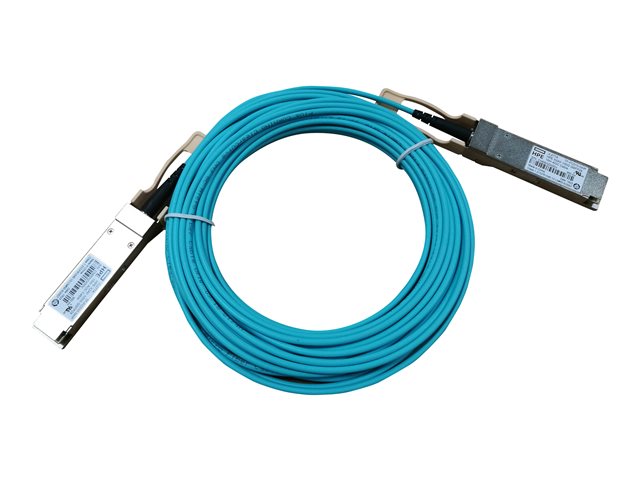 HPE X2A0 - Network cable - QSFP28 to QSFP28 - 10 m - 10 m - fibre optic - active - for FlexFabric 12900, 12900E 36, 12902, 5930, 5930 2QSFP+, 5930 2-slot, 5930 32, 5930 4-slot