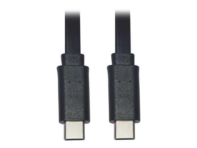 Eaton Tripp Lite Series USB-C Flat Cable (M/M), USB 2.0, Black, 6 ft. (1.83 m) - USB-C cable - 24 pin USB-C to 24 pin USB-C - 1.8 m