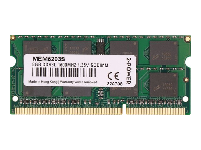 2-Power - DDR3L - module - 8 GB - SO-DIMM 204-pin - 1600 MHz / PC3-12800 - 1.35 V
