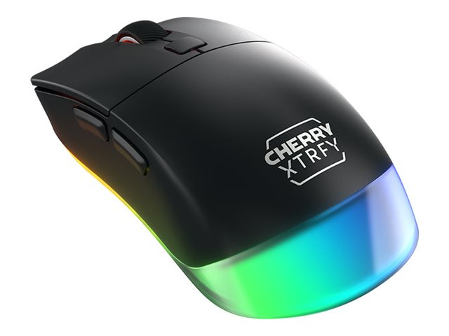 CHERRY Xtrfy M50 - Mouse - ergonomic - lightweight - optical - wireless, wired - 2.4 GHz, Bluetooth - black