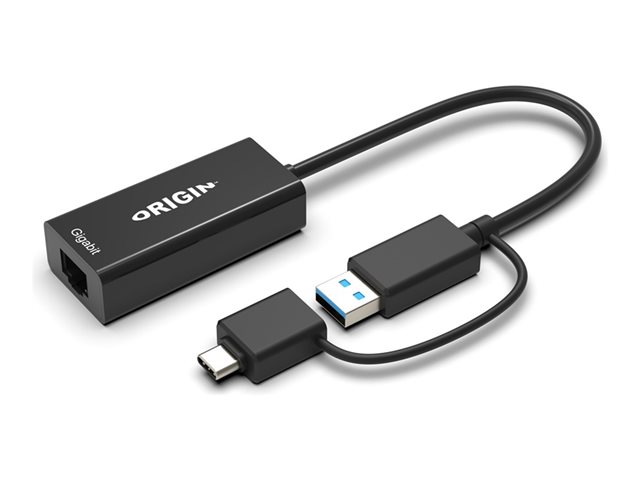 Origin Storage - network adapter - SuperSpeed USB 3.0 / USB-C 3.0 - Gigabit Ethernet x 1