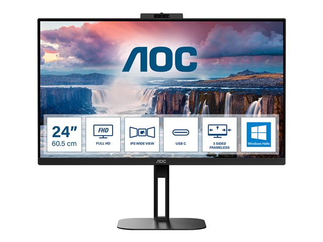 AOC Value-line 24V5CW/BK - V5 series - LED monitor - Full HD (1080p) - 24" - HDR