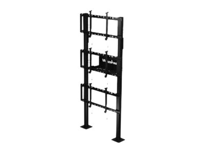 Peerless-AV SmartMount Modular Video Wall Pedestal DS-S560-1X3 mounting kit - for 3 flat panels - black