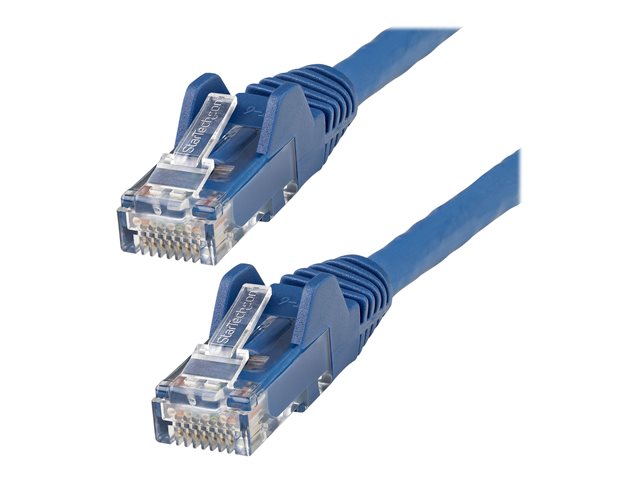 Startech 1m LSZH CAT6 Ethernet Cable, 10 Gigabit Snagless RJ45 100W PoE Network Patch Cord with Strain Relief, CAT 6 10GbE UTP, Blue, Individually Tested/ETL, Low Smoke Zero Halogen - Category 6 - 24AWG (N6LPATCH1MBL) - Patch cable - RJ-45 (M) to RJ-45 (M