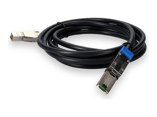 AddOn - SAS external cable - 36 pin 4x Mini SAS HD (SFF-8644) (M) to 26 pin 4x Mini SAS (M) - 5 m - black