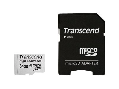Transcend High Endurance - flash memory card - 64 GB - microSDXC