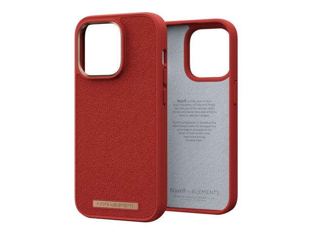 NJORD SUEDE COMFORT+ CASE FOR IPHONE 14 PRO BURNT ORANGE