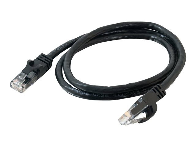 C2G Cat6 Booted Unshielded (UTP) Network Patch Cable - Patch cable - RJ-45 (M) to RJ-45 (M) - 3 m - UTP - CAT 6 - molded, snagless, stranded - black