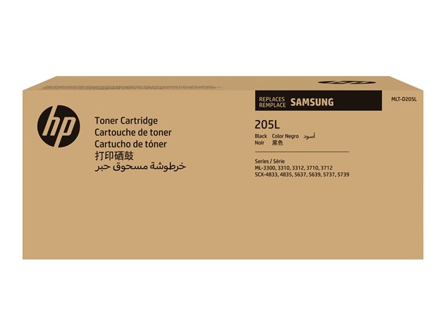 HP MLT-D205L - High Yield - black - original - toner cartridge (SU963A) - for Samsung ML-3300, 3310, 3312, 3700, 3710, 3712, SCX-4833, 4835, 5637, 5639, 5737, 5739