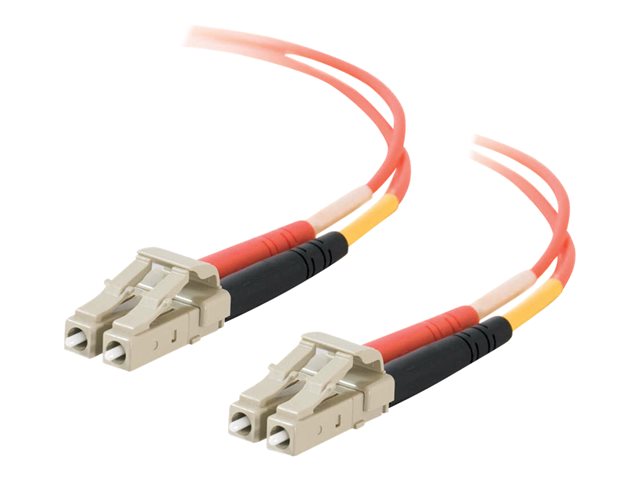 C2G Low-Smoke Zero-Halogen - Patch cable - LC multi-mode (M) to LC multi-mode (M) - 10 m - 10 m - fibre optic - 50 / 125 micron - orange
