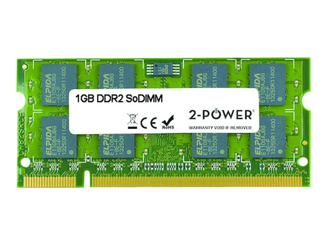 2-Power - DDR2 - module - 1 GB - SO-DIMM 200-pin - 800 MHz / PC2-6400 - unbuffered