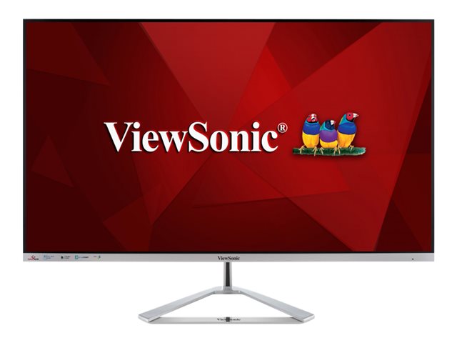 ViewSonic VX3276-MHD-3 - LED monitor - 32" (31.5" viewable) - 1920 x 1080 Full HD (1080p) @ 75 Hz - IPS - 250 cd/m² - 1200:1 - 4 ms - HDMI, VGA, DisplayPort - speakers