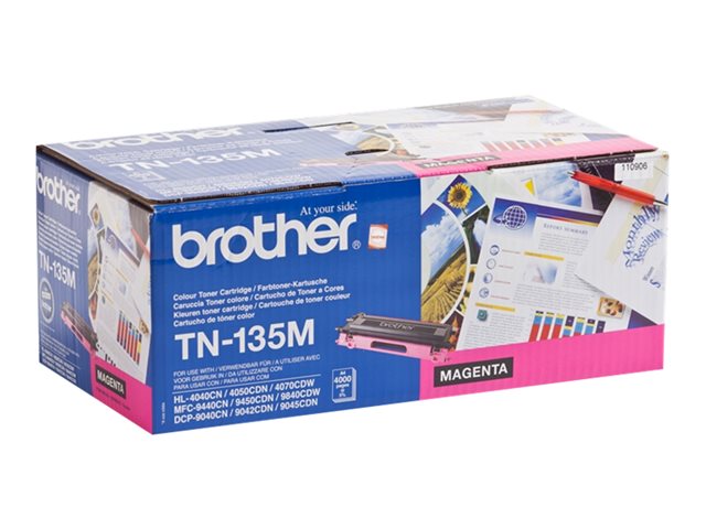 Brother TN135M - Magenta - original - toner cartridge - for Brother DCP-9040, 9042, 9045, HL-4040, 4050, 4070, MFC-9420, 9440, 9450, 9840