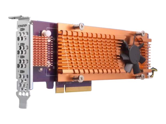QNAP QM2-4P-342 - Storage controller - PCIe 3.0 - low profile - PCIe 3.0 x4 - for QNAP TS-1273, 1277, 473, 677, 873, 877, 977, TVS-2472, 473, 673, 682, 872, 873, 882