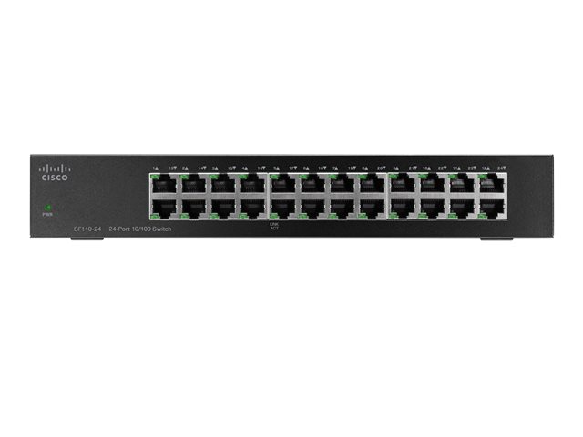 Cisco Small Business SF110-24 - switch - 24 ports - unmanaged - rack-mountable