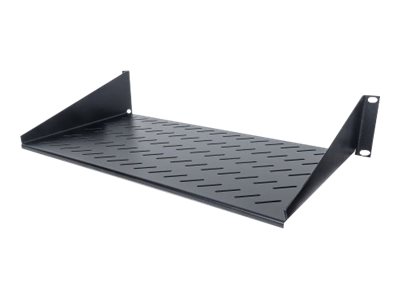 Intellinet 19" Cantilever Shelf, 2U, 2-Point Front Mount, 250mm Depth, Max 25kg, Black, Three Year Warranty - rack shelf - 2U