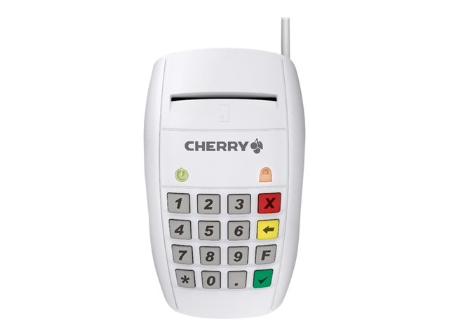 CHERRY SmartTerminal ST-2100 - SMART card reader - USB - white