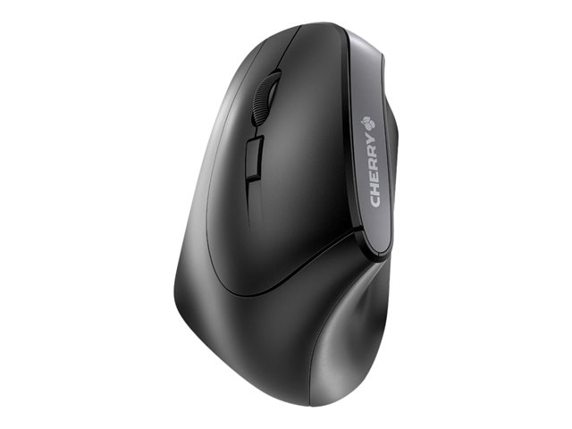CHERRY MW 4500 LEFT - Mouse - ergonomic - left-handed - optical - 6 buttons - wireless - USB wireless receiver - black