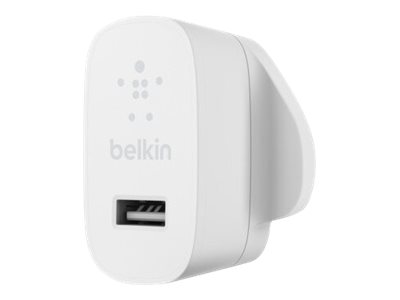 SINGLE USB-A WALL CHARGER/ 12W WHITE