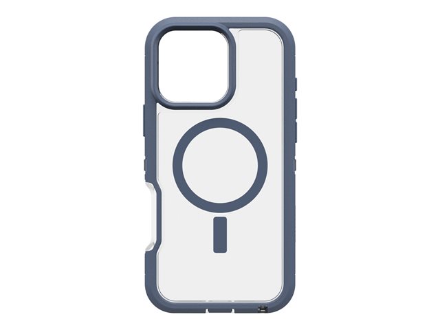 OtterBox Defender Series XT - Back cover for mobile phone - MagSafe compatibility - polycarbonate layer, thermoplastic elastomer (TPE) - baby blue jeans - for Apple iPhone 16 Pro Max