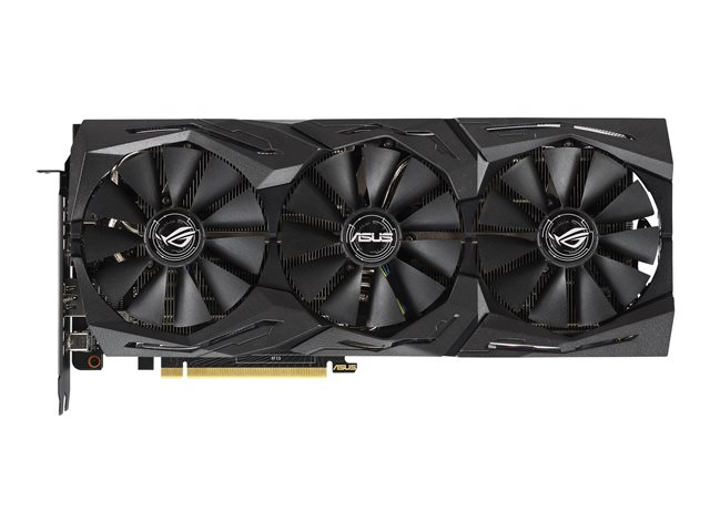 ASUS ROG-STRIX-RTX2070-O8G-GAMING - OC Edition - graphics card - GF RTX 2070 - 8 GB GDDR6 - PCIe 3.0 x16 - 2 x HDMI, 2 x DisplayPort, USB-C