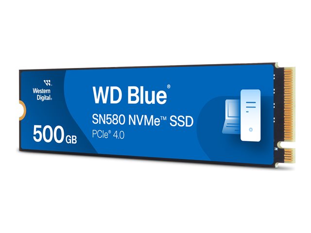 WD Blue SN580 WDS500G3B0E - SSD - 500 GB - internal - M.2 2280 - PCIe 4.0 x4 (NVMe)