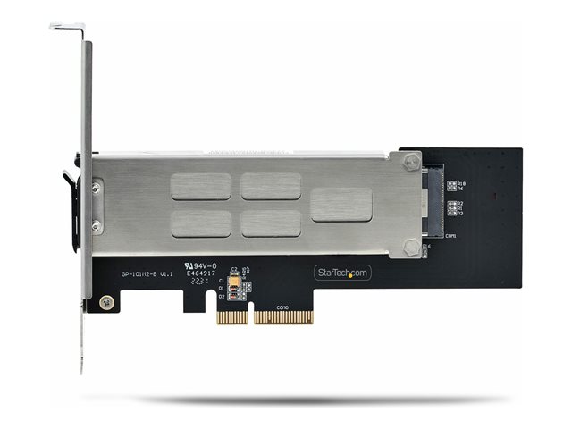 StarTech.com M.2 NVMe SSD to PCIe x4 Mobile Rack/Backplane with Removable Tray for PCI Express Expansion Slot, Tool-less Installation, PCIe 4.0/3.0 Hot-Swap Drive Bay, Key Lock - 2 Keys Included - Interface adapter - M.2 - M.2 NVMe Card / PCIe 4.0 (NVMe)