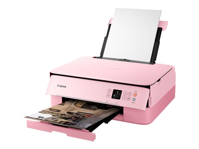 Canon PIXMA TS5352 - Multifunction printer - colour - ink-jet - 216 x 297 mm (original) - A4/Legal (media) - up to 13 ipm (printing) - 200 sheets - USB 2.0, Bluetooth, Wi-Fi(n) - pink