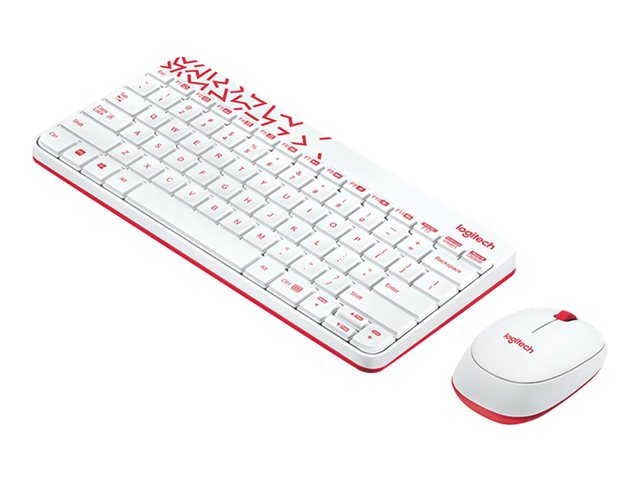 MK240 NANO WIRELESS KEYB./MOUSE WHITE/VIVID RED-TUR-2.4GHZ-EMEA