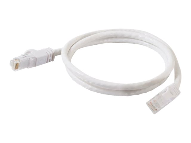 C2G Cat6 Booted Unshielded (UTP) Network Patch Cable - Patch cable - RJ-45 (M) to RJ-45 (M) - 7 m - UTP - CAT 6 - molded, snagless, stranded - white