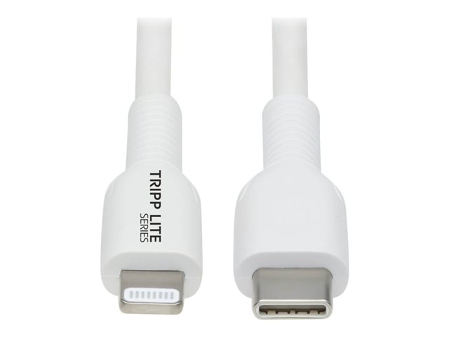 Eaton Tripp Lite Series USB-C to Lightning Sync/Charge Cable (M/M), MFi Certified, White, 2 m (6.6 ft.) - Lightning cable - Lightning / USB - 2 m