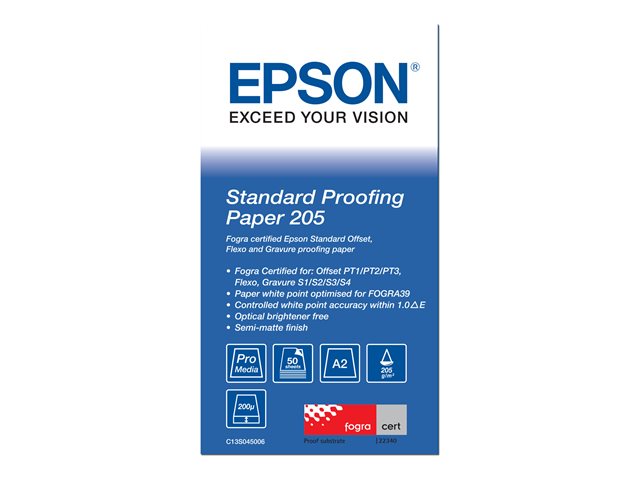 Epson Proofing Paper Standard - proofing paper - 50 sheet(s) - A2