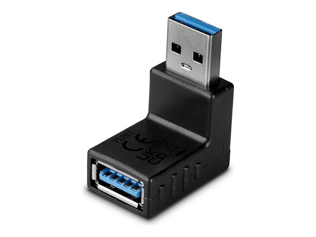Lindy USB 3.0 90 Degree Up Type A Male to Female Right Angle Adapter - USB adapter - USB Type B to USB Type A