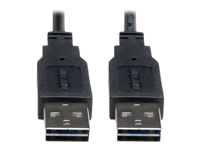 Eaton Tripp Lite Series Universal Reversible USB 2.0 Cable (Reversible A to Reversible A M/M), 6 ft. (1.83 m) - USB cable - USB to USB - 1.8 m