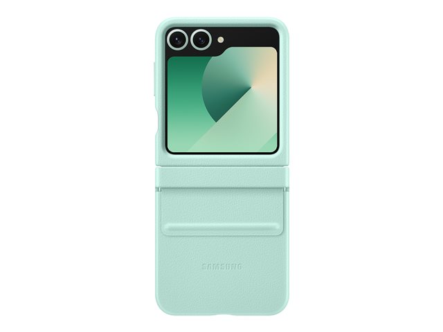 SAM Z Flip6 Faux Leather Case Mint