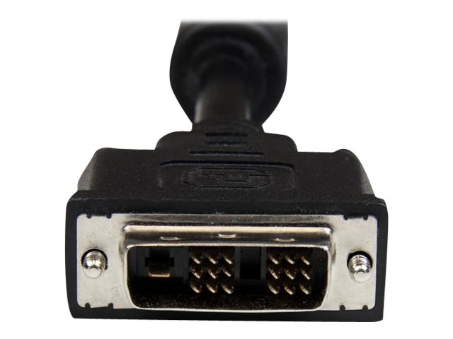 StarTech 1m DVID Single Link Cable M/M - DVI cable - single link - DVI-D (M) to DVI-D (M) - 1 m - molded, thumbscrews - black