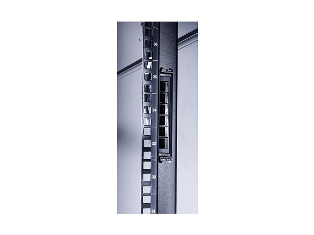 APC Data Distribution Cable, CAT6 UTP CMR 6XRJ-45 Black, 23FT (7.0M)