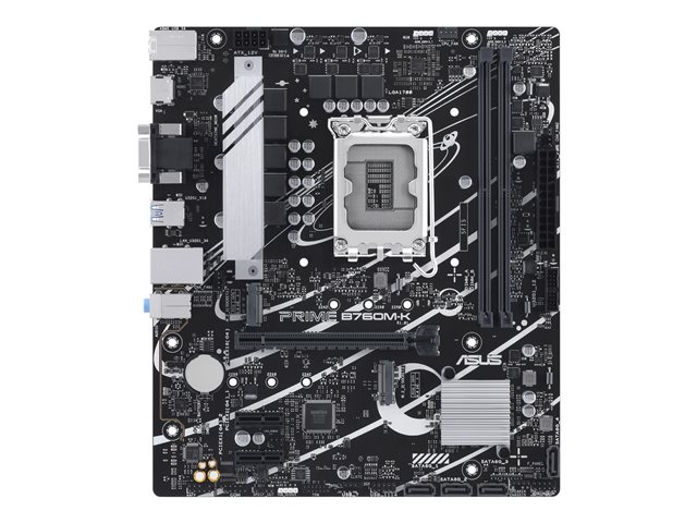 ASUS PRIME B760M-K - Motherboard - micro ATX - LGA1700 Socket - B760 Chipset - USB 3.2 Gen 1 - 2.5 Gigabit LAN - onboard graphics (CPU required) - HD Audio (8-channel)