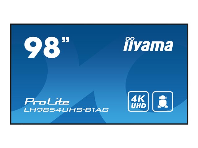 98" IPS 4K UHD 500 cd/m²\sBrightness 24/7 Hour Operation\sLandscape/Portrait